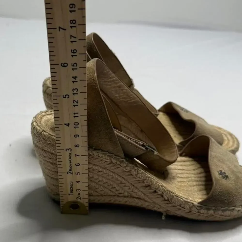 Tory Burch Bima 2 Espadrille Wedge Sandals Womens Size 7.5 perfect boho tropical